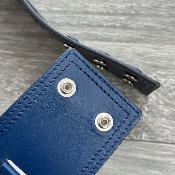 ISABEL MARANT NWT Navy Moshy Knot Leather Wrap Belt size 95 - Picture 12 of 15